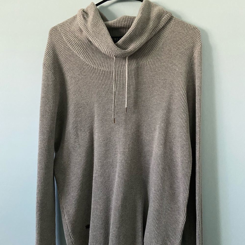 Grey knitted sweater